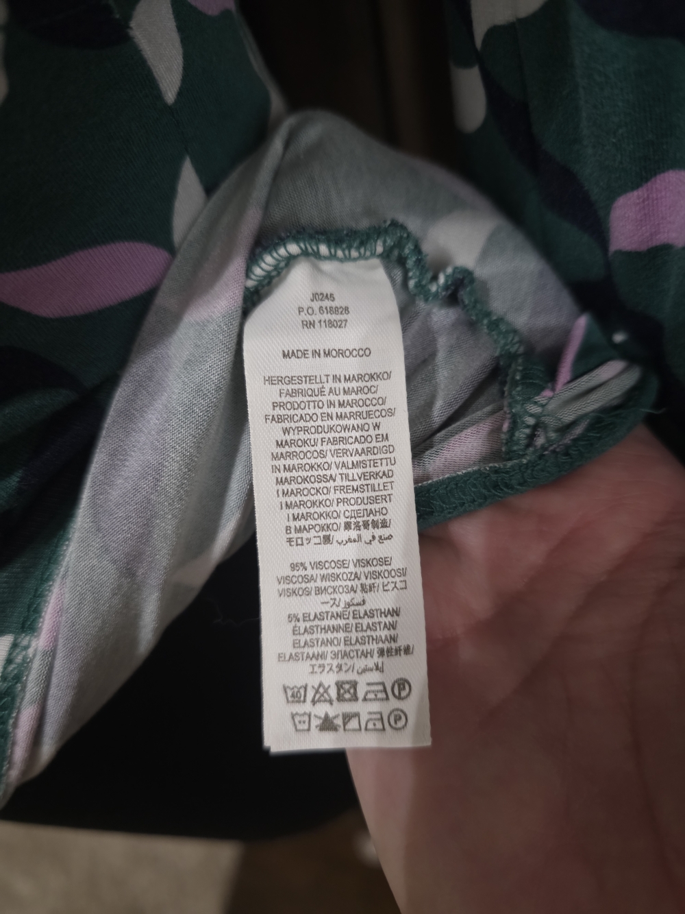 Boden Geometric Wrap Blouse - Picture 4 of 4